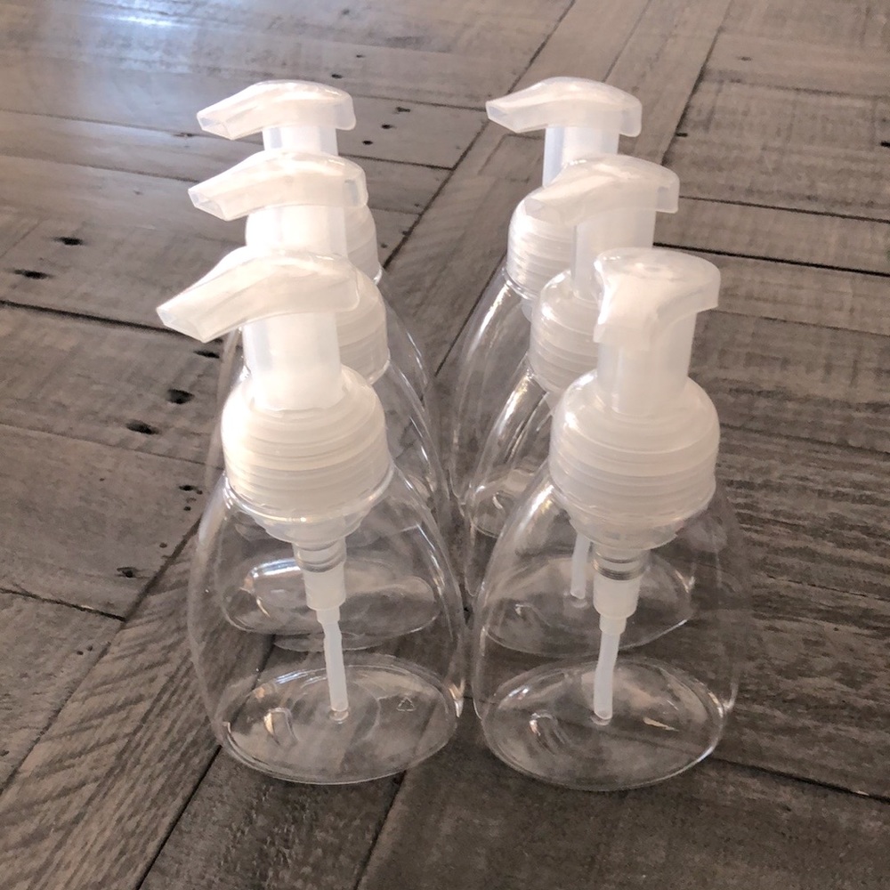 💟 6 pack Foaming Hand Soap Containers. New/unused